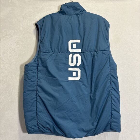 Nike ACG Therma-FIT Team USA Beijing Blue Puffer Rope De Dope Vest Men's Large - Picture 10 of 16